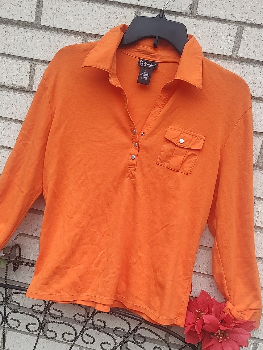 Rafaella Orange Top - Picture 3 of 9